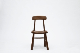 Alexandre Noll's wooden chair, front view