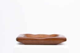 Alexandre Noll's mahogany bowl, full view from eye-level