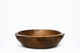 Alexandre Noll's wooden bowl, full view
